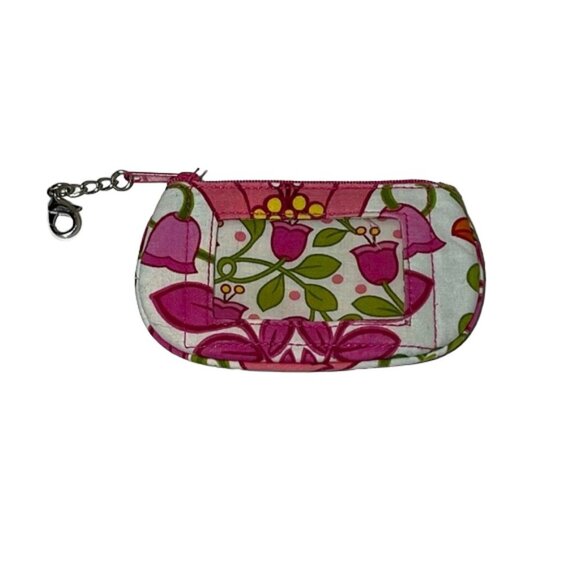Vera Bradley Lilli Bell Pattern Zip Clip Id Wallet Vintage - Picture 1 of 4